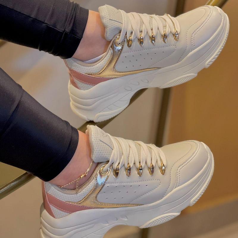 Tênis Chunky Feminino Metalizado