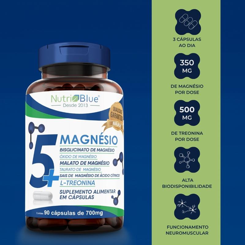 Magnésio NutriBlue 90 Cápsulas