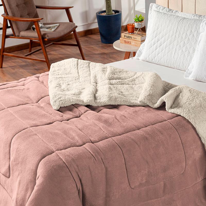Coberdrom Dupla Face Soft e Sherpa