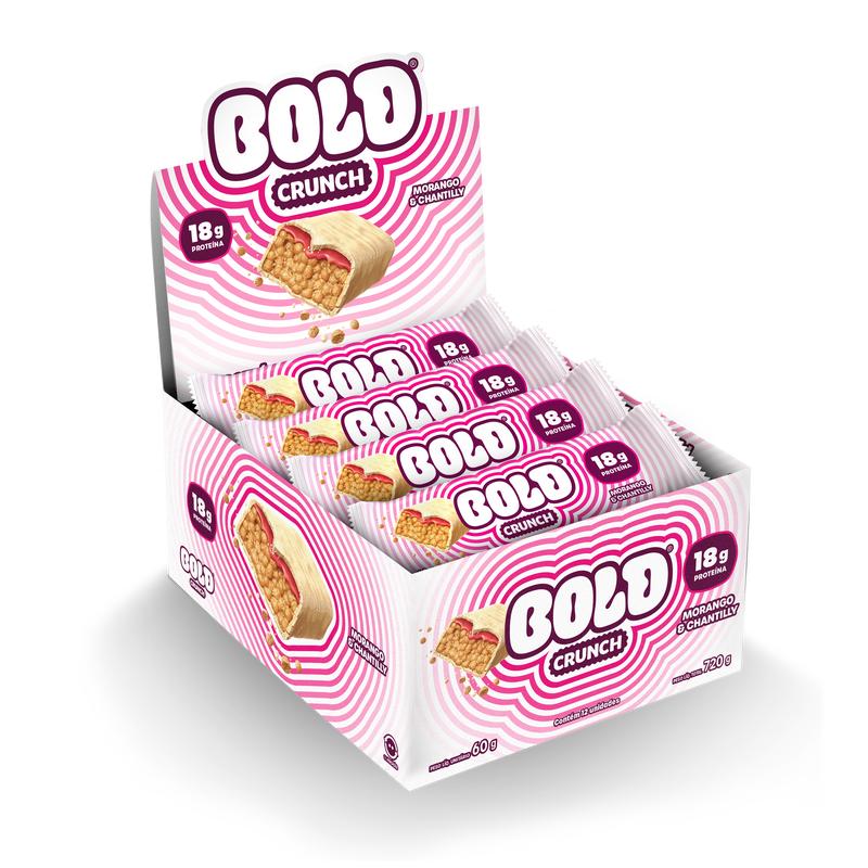 Barra Bold Crunch Morango & Chantilly