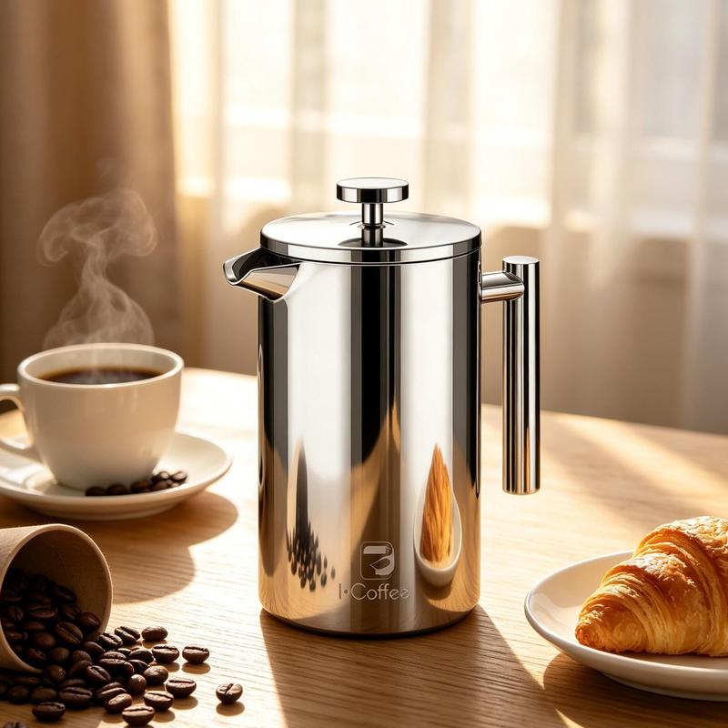 Cafeteira Francesa de Aço Inox iCoffee