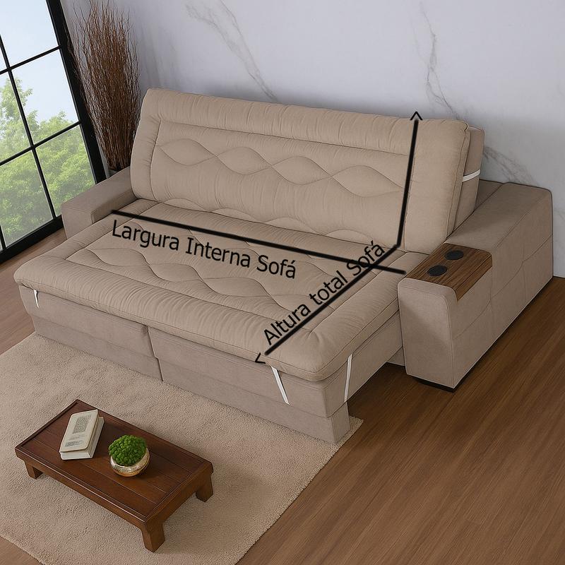 Pillow Top para Sofá Retrátil 2,00 x 1,80 m