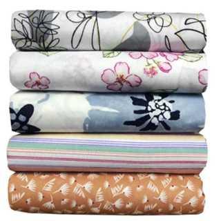 Kit 5 Lençóis Queen Estampados com Elástico