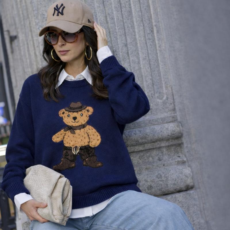 Blusa de Tricô Ursinho Teddy