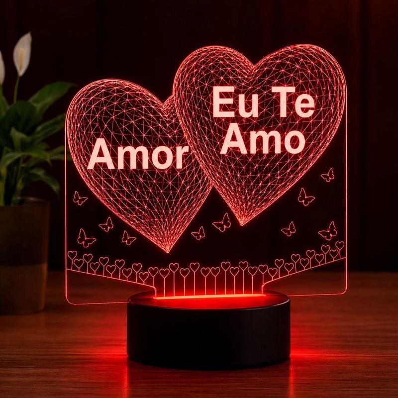 Luminária LED de Coração