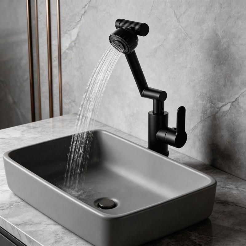 Torneira de Cozinha Articulada Gunmetal