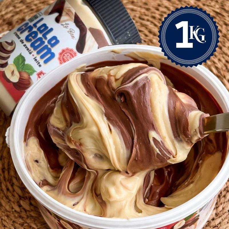 Creme Ganache Chocolate Branco e Avelã 1 kg