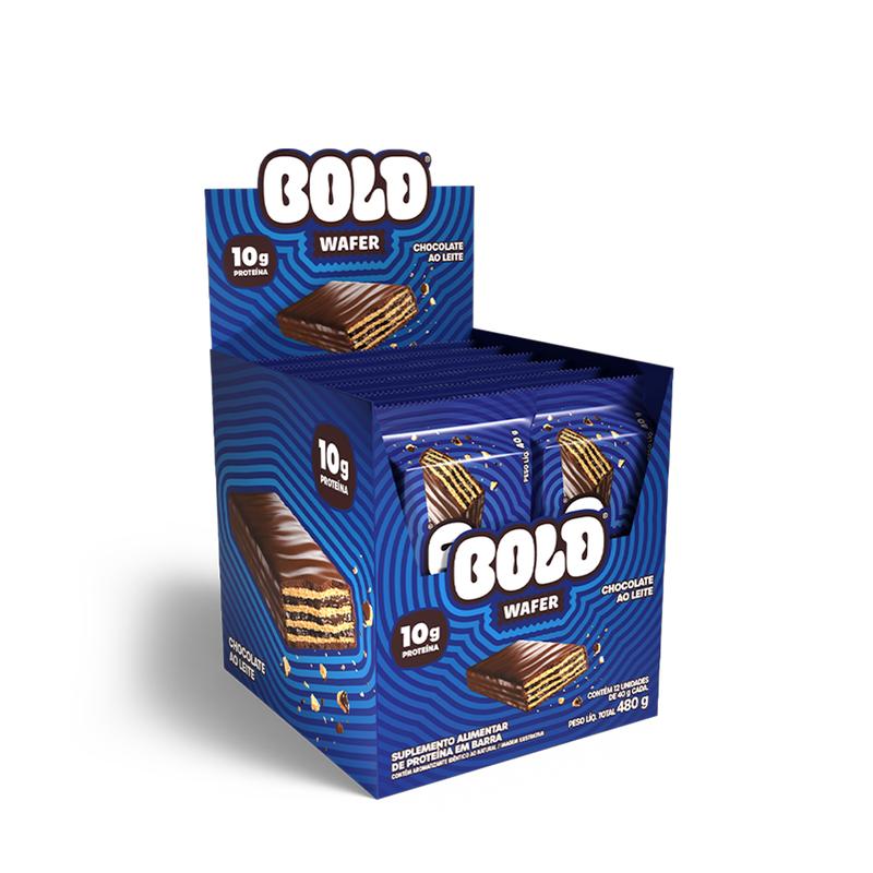 Wafer Bold Chocolate ao Leite 12 Unidades