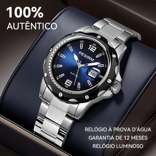 Relógio Masculino Aço Inoxidável à Prova d’Água