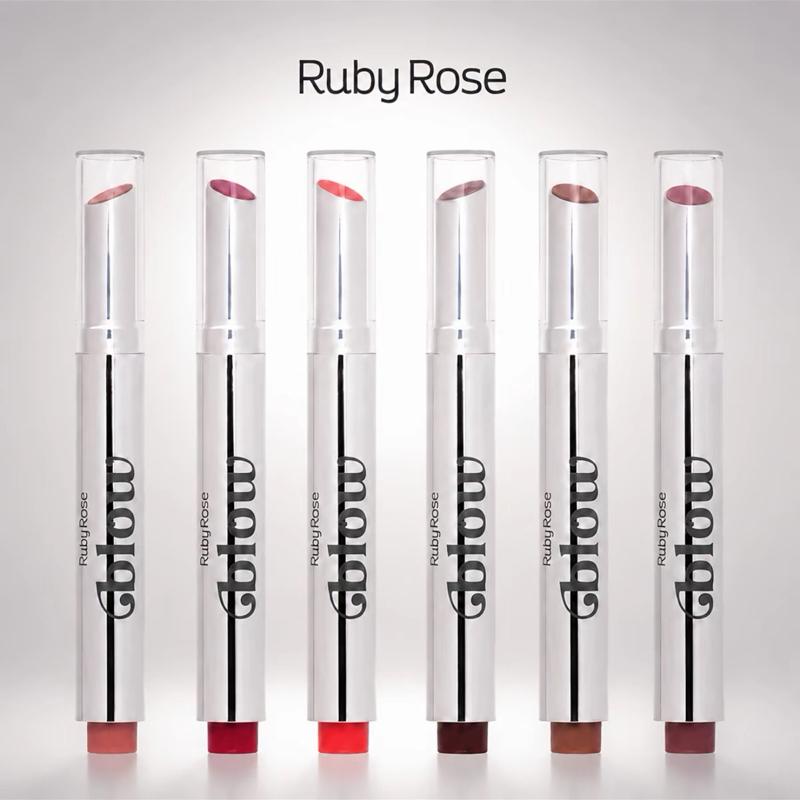 Batom Glow Gloss Ruby Rose